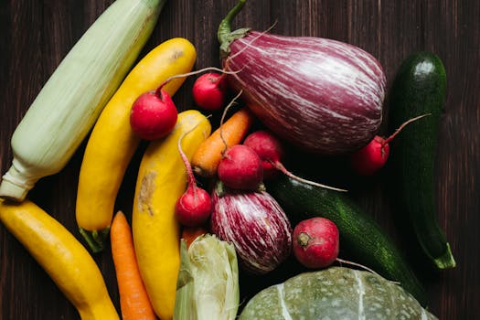 colorful vegetable garden