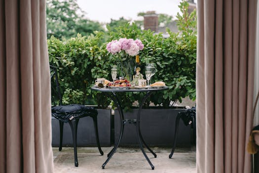 vibrant container garden on a balcony