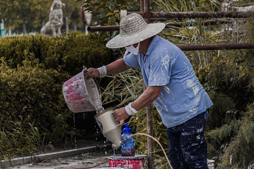 cleaning electric garden tools